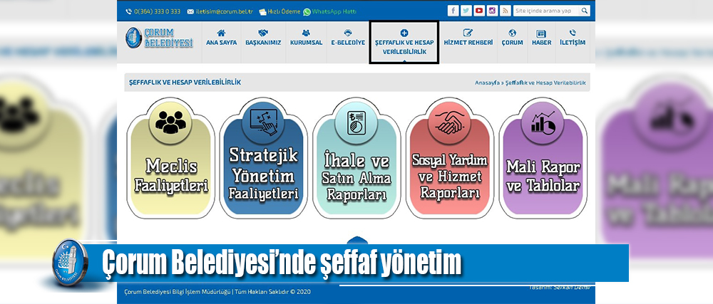 Belediyemizde şeffaf yönetim