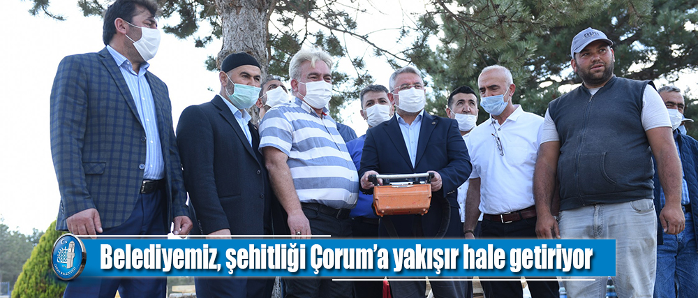 Şehitlikte mescit ve binaların temeli atıldı