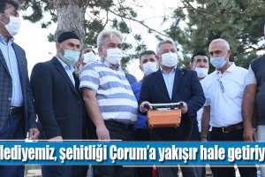 Şehitlikte mescit ve binaların temeli atıldı