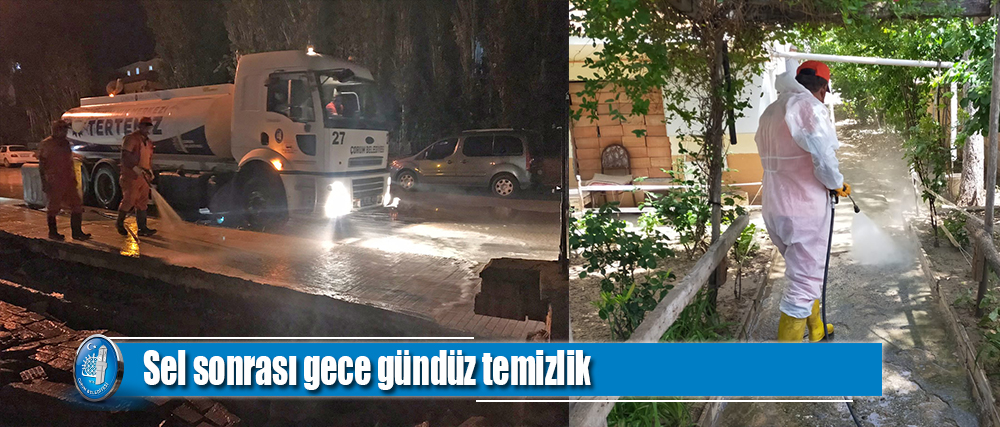 Afet sonrası temizlik seferberliği