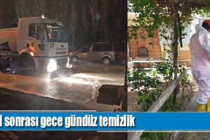 Afet sonrası temizlik seferberliği
