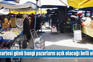 Cumartesi günü hangi pazarların açık olacağı belli oldu