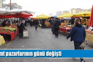 Semt pazarlarının günü değişti