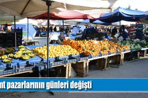 Semt pazarlarının günleri değişti