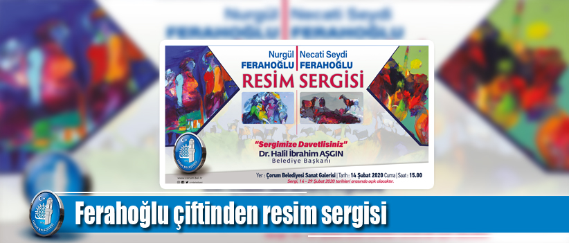 Ferahoğlu çiftinden resim sergisi