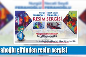 Ferahoğlu çiftinden resim sergisi