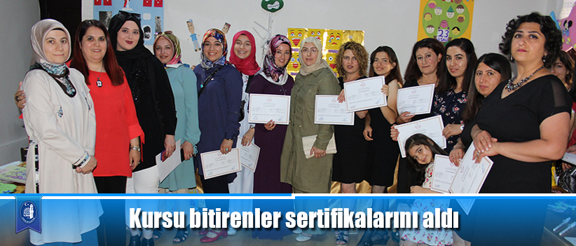 Kursu bitirenler sertifikalarını aldı
