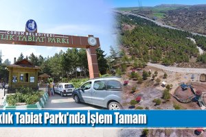 Sıklık Tabiat Parkı'nda İşlem Tamam