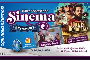 Belediyemizden açık hava sinema günleri etkinliği