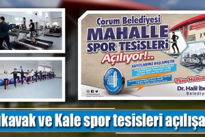 Ulukavak ve Kale spor tesisleri açılışa hazır