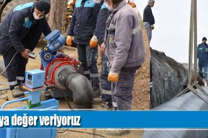 Belediyemiz suya değer veriyor