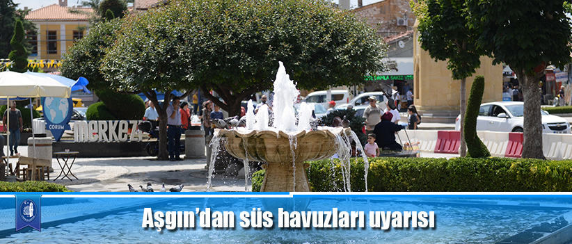 Aşgın’dan süs havuzları uyarısı