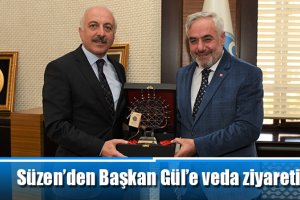 Süzen’den Başkan Gül’e veda ziyareti