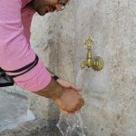 O çeşmelerden sular yeniden akmaya başladı