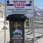 Belediyemiz, maske ve eldivenler için atık kutuları hazırladı