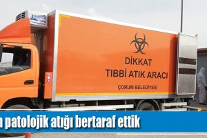 Belediyemiz, 1 ton patolojik atığı bertaraf etti