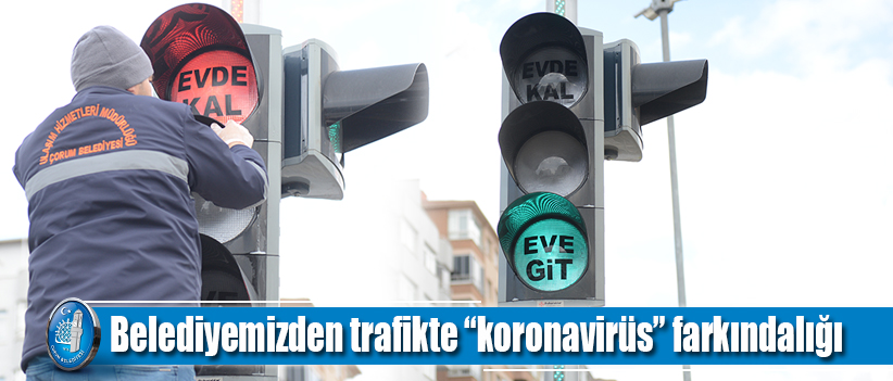 Belediyemizden trafikte “koronavirüs” farkındalığı