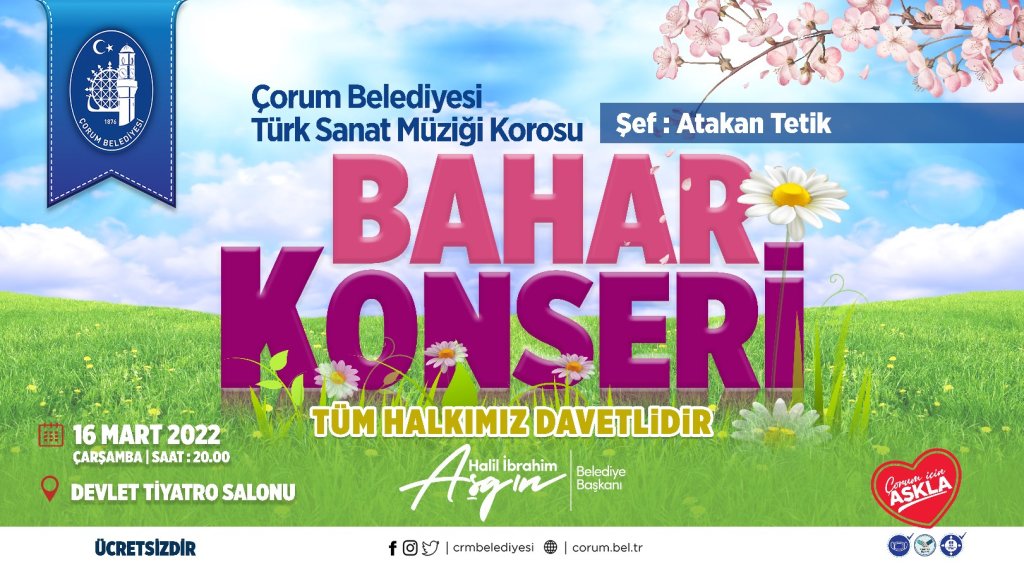 Belediyemiz TSM Korosundan Bahar Konseri
