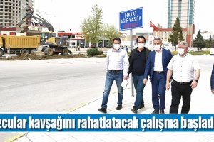Tuzcular kavşağını rahatlatacak çalışma başladı