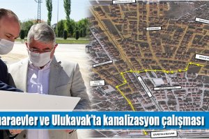 Buharaevler ve Ulukavak’ta kanalizasyon çalışması