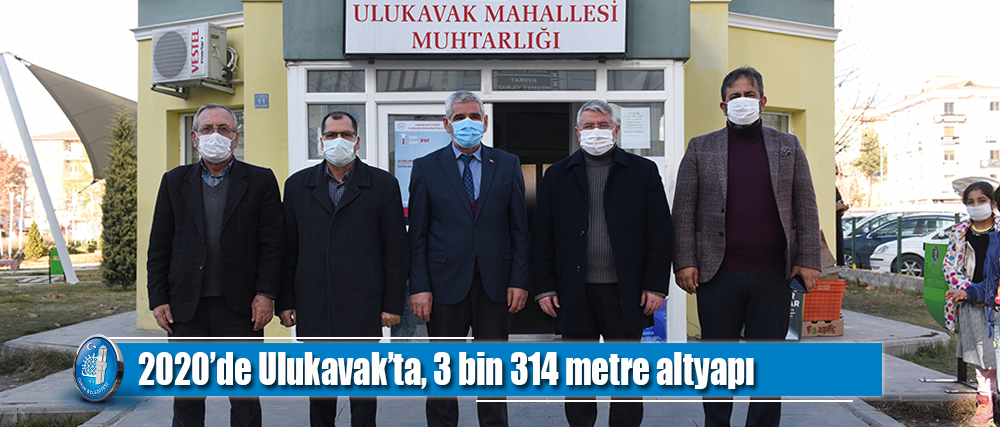 2020’de Ulukavak’ta, 3 bin 314 metre altyapı