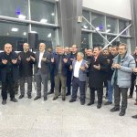 Aşgın, umre ziyareti yapan vatandaşları yolcu etti