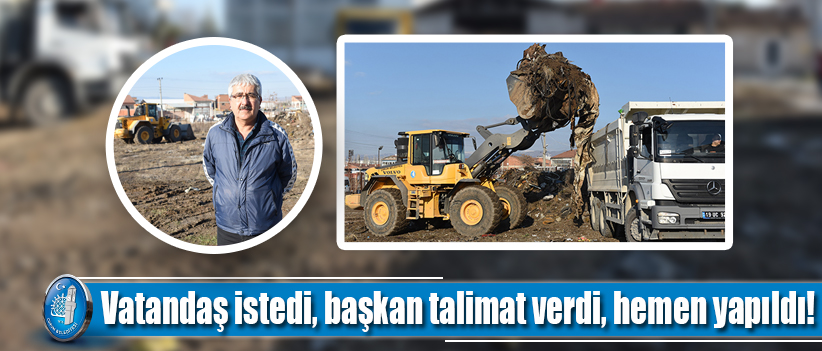 Vatandaş istedi, başkan talimat verdi, hemen yapıldı!
