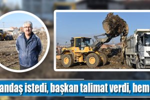 Vatandaş istedi, başkan talimat verdi, hemen yapıldı!