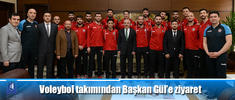 Voleybol takımından Başkan Gül’e ziyaret