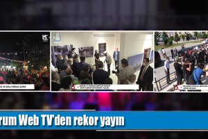 Çorum Web TV’den rekor yayın