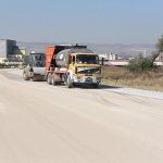 Erzurum Dede Caddesi'ne soğuk asfalt çalışması