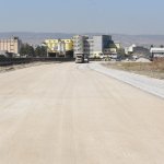 Erzurum Dede Caddesi'ne soğuk asfalt çalışması