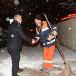 Çorum'da yılın ilk kar yağışı