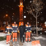 Çorum'da yılın ilk kar yağışı