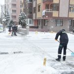 Çorum'da yılın ilk kar yağışı