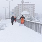 Çorum'da yılın ilk kar yağışı