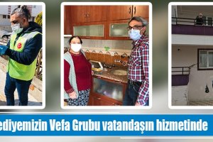 Belediyemizin Vefa Grubu vatandaşın hizmetinde