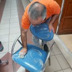 Belediye hizmet binasında yoğun temizlik çalışması