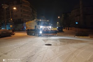 Karla mücadele sabah erken saatlerde başladı