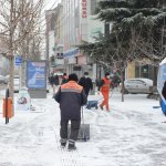 Karla mücadele sabah erken saatlerde başladı