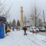 Karla mücadele sabah erken saatlerde başladı