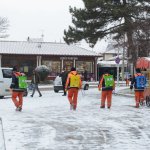Karla mücadele sabah erken saatlerde başladı