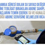 Su Sayacı Değişim Bilgisi
