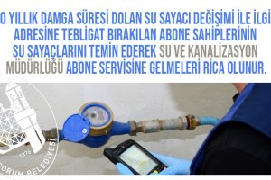 Su Sayacı Değişim Bilgisi