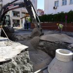 Belediyemiz, Bin 500 metre yağmur suyu hattı yapıyor