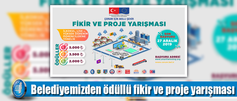 Belediyemizden ödüllü fikir ve proje yarışması