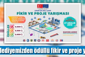 Belediyemizden ödüllü fikir ve proje yarışması