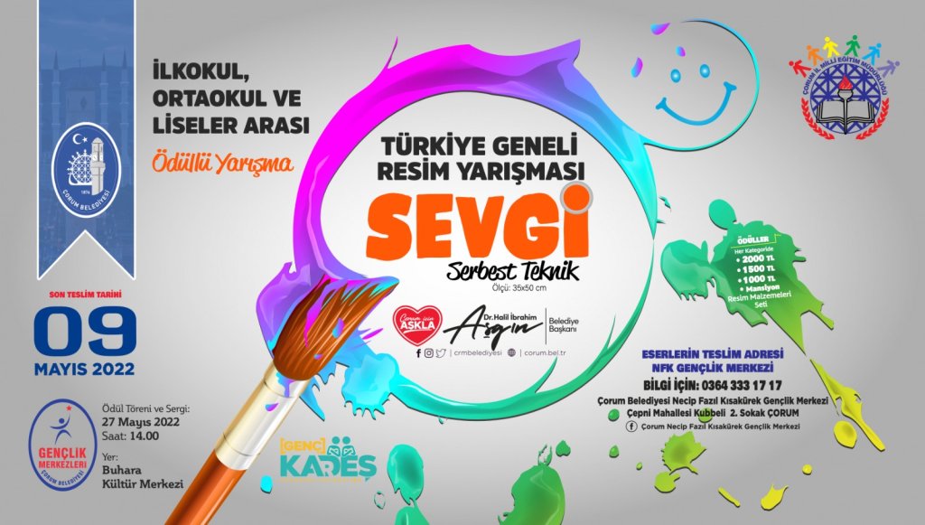 Belediyemizden ödüllü resim yarışması