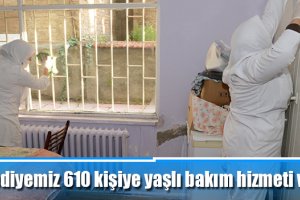 Belediyemiz 610 kişiye yaşlı bakım hizmeti veriyor