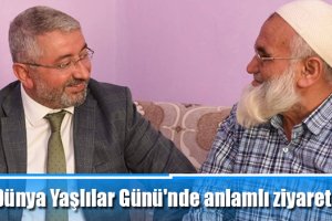 Dünya Yaşlılar Günü'nde anlamlı ziyaret